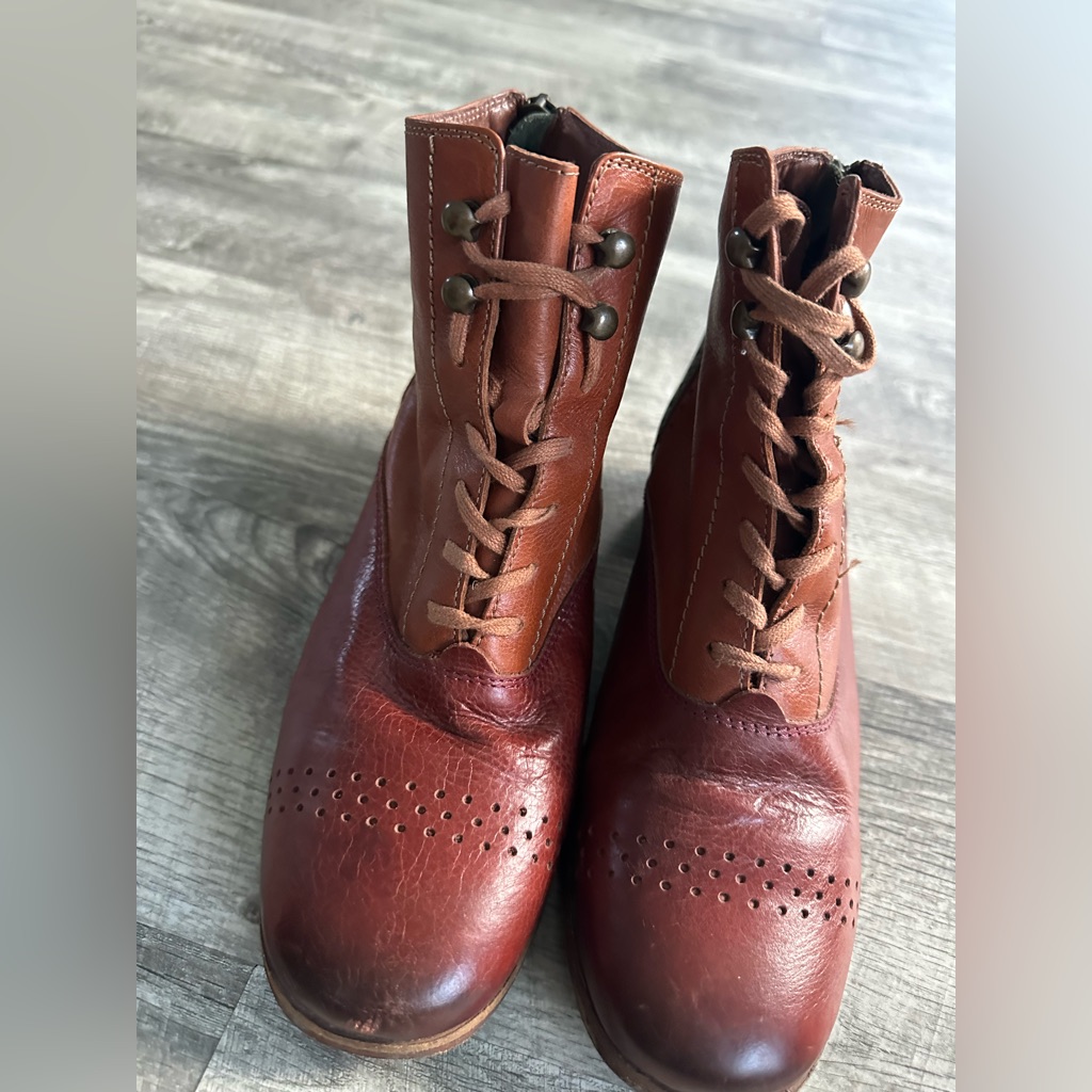 Kickers Zip Up Heeled Oxfords